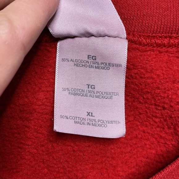 Gildan UW Wisconsin Red Crewneck Sweatshirt XL - Picture 4 of 6